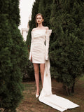 Ethereal Off-Shoulder Cloud Dress
