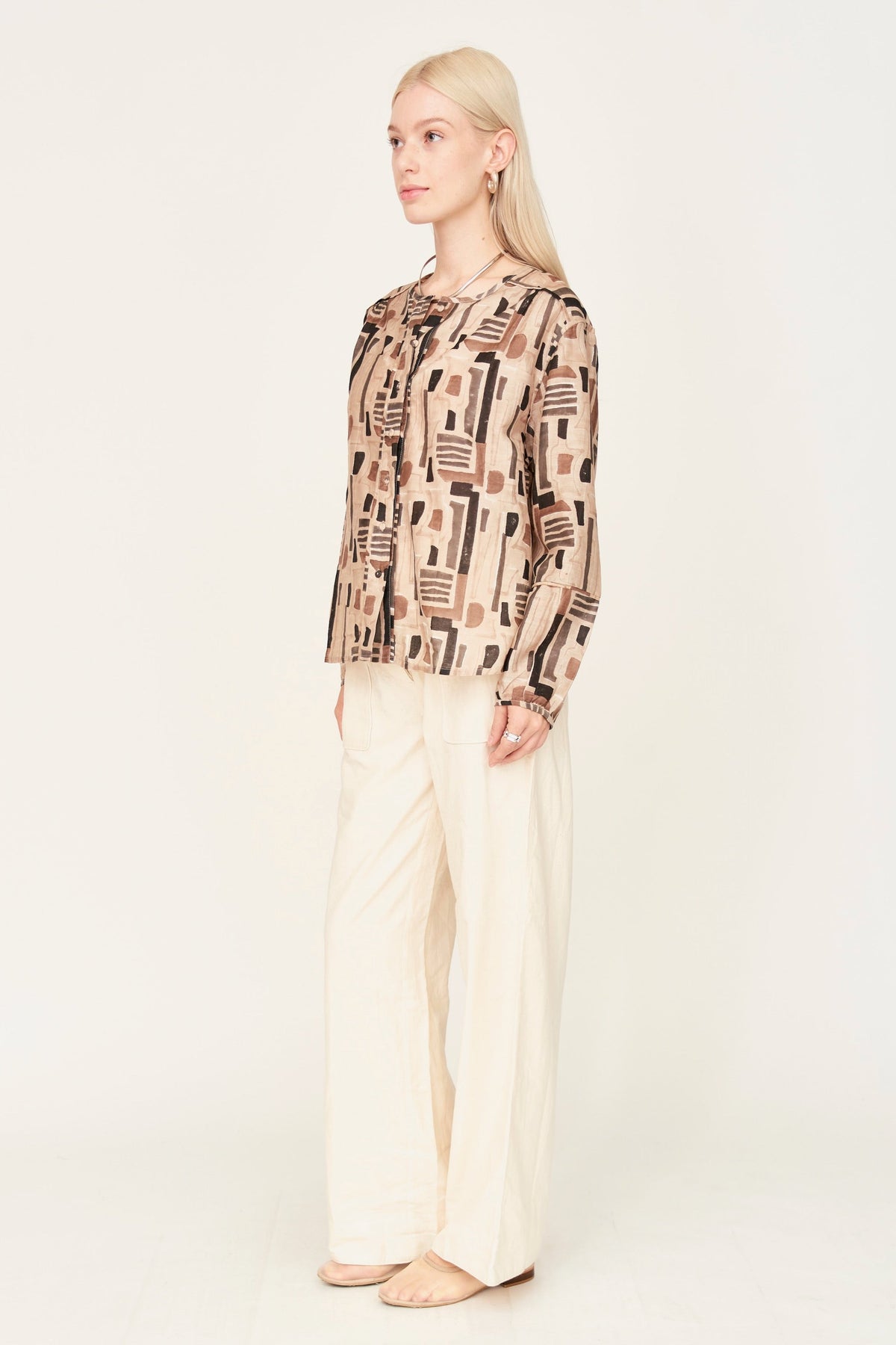 Blouse in Sand Labyrinth