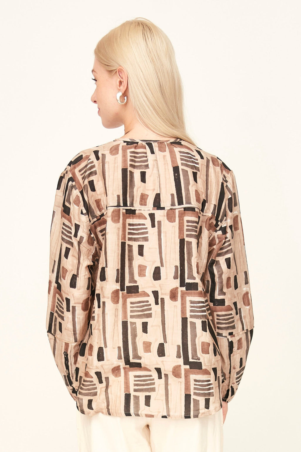 Blouse in Sand Labyrinth