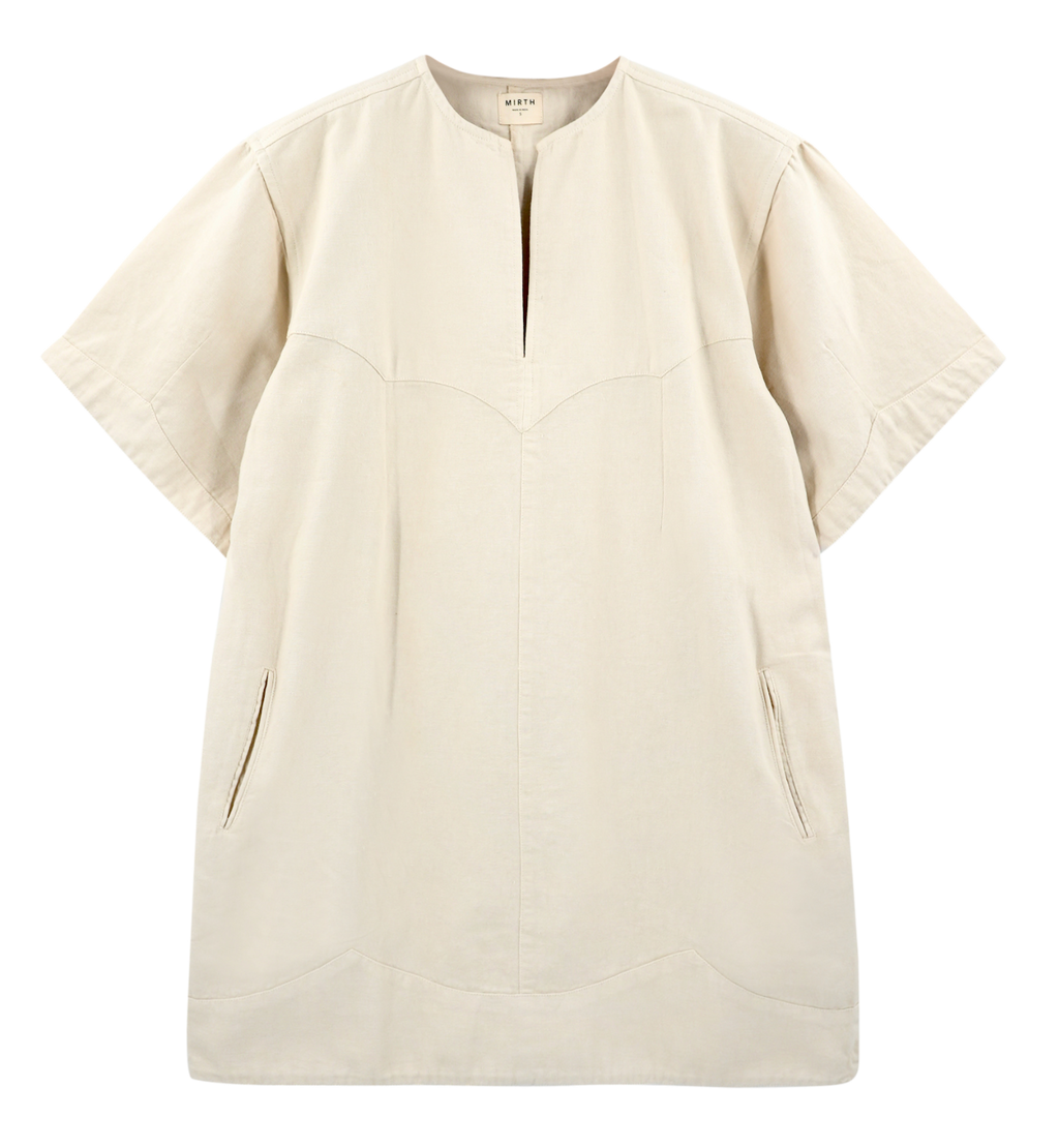 Dress in Cream Canvas