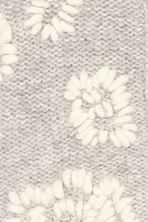 Waterlily Cardigan in Dove Grey/Ivory