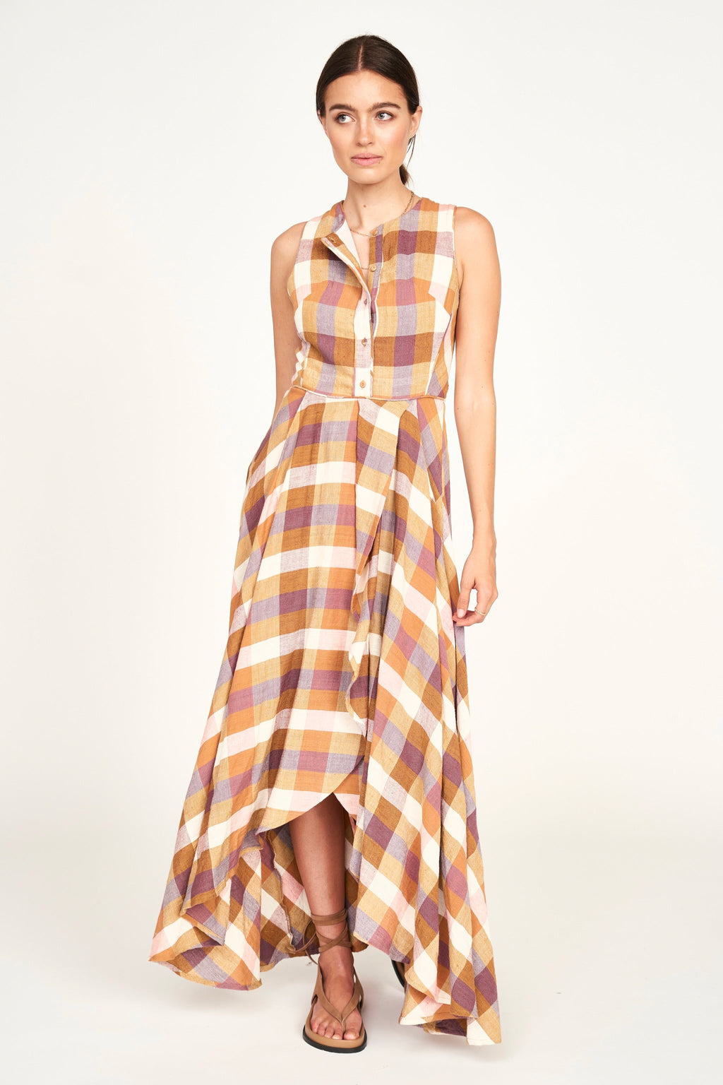 Dress in Desert Plaid