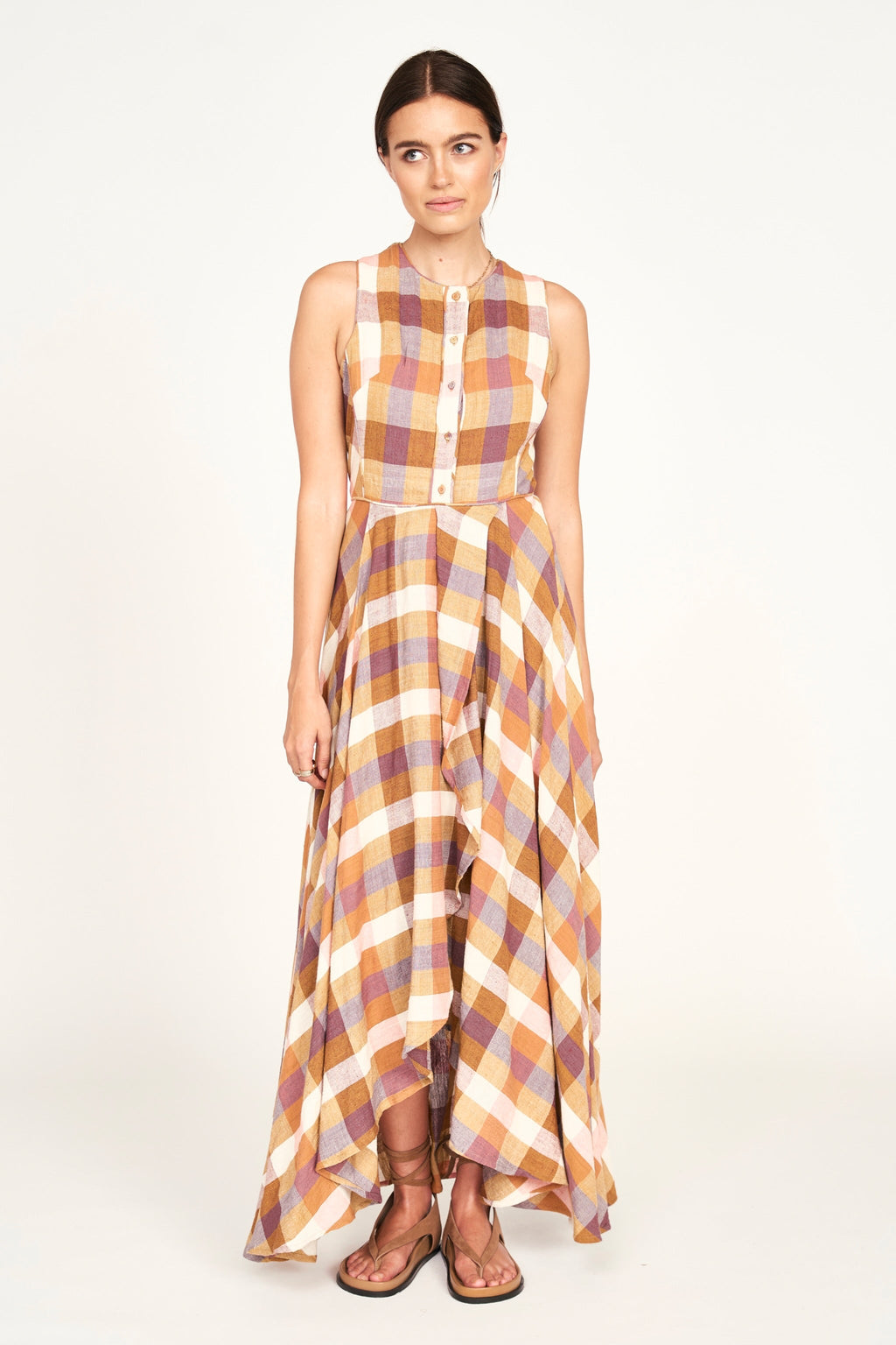 Dress in Desert Plaid