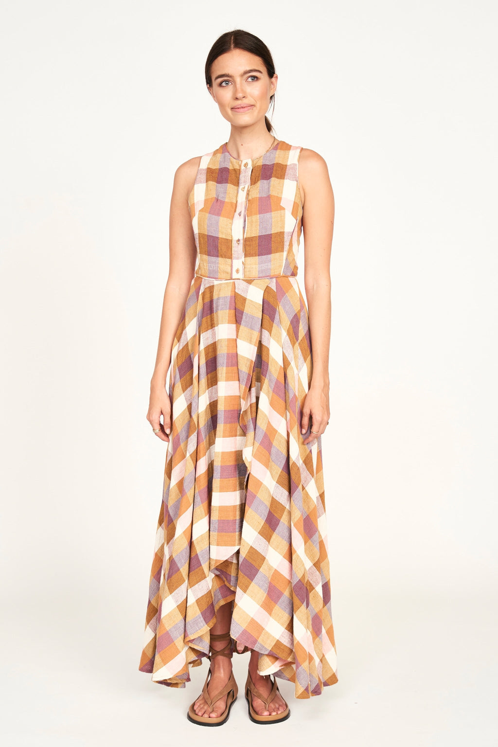 Dress in Desert Plaid