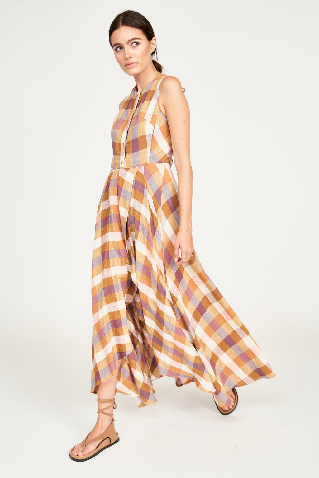 Dress in Desert Plaid