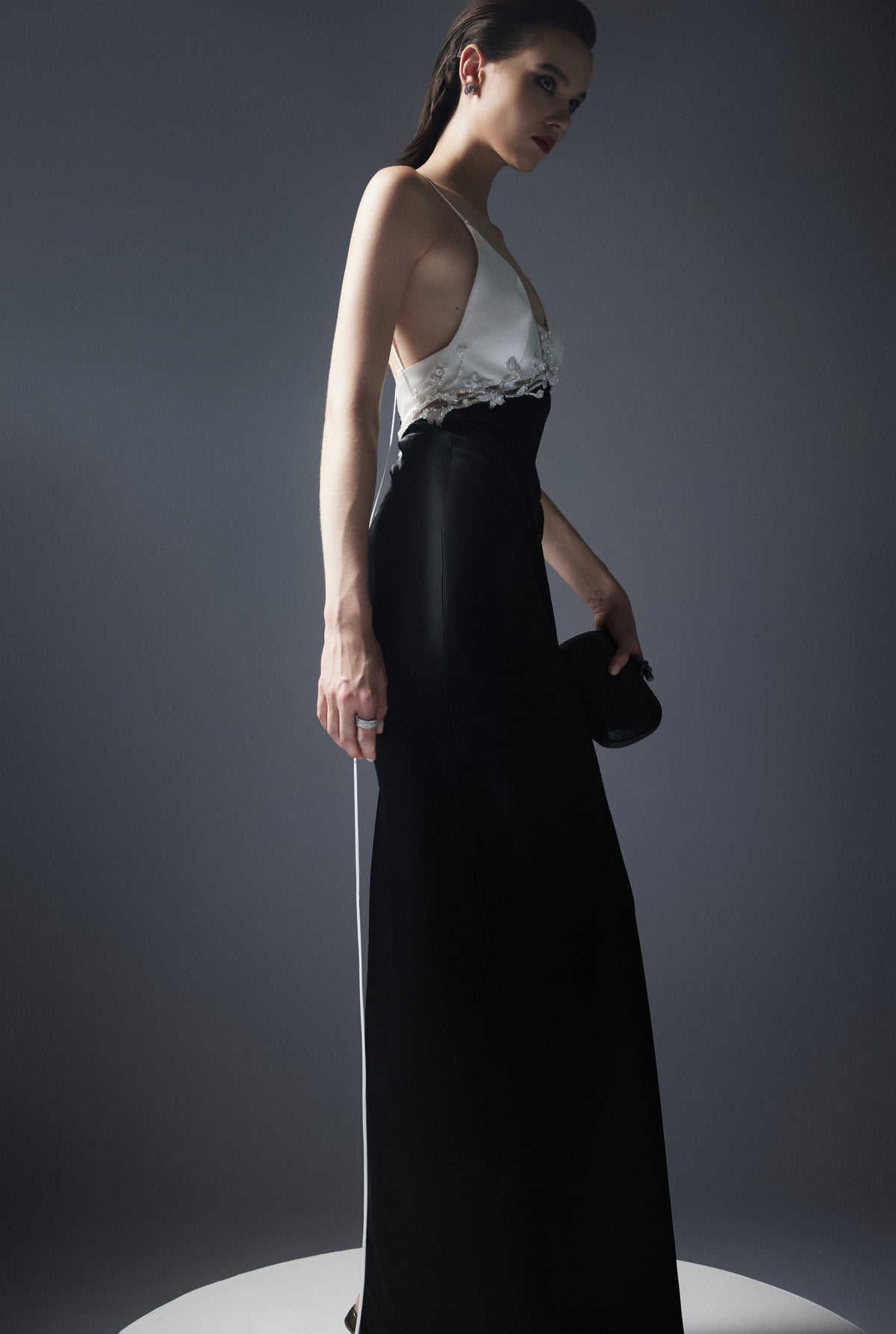 V-neck spaghetti strap dress