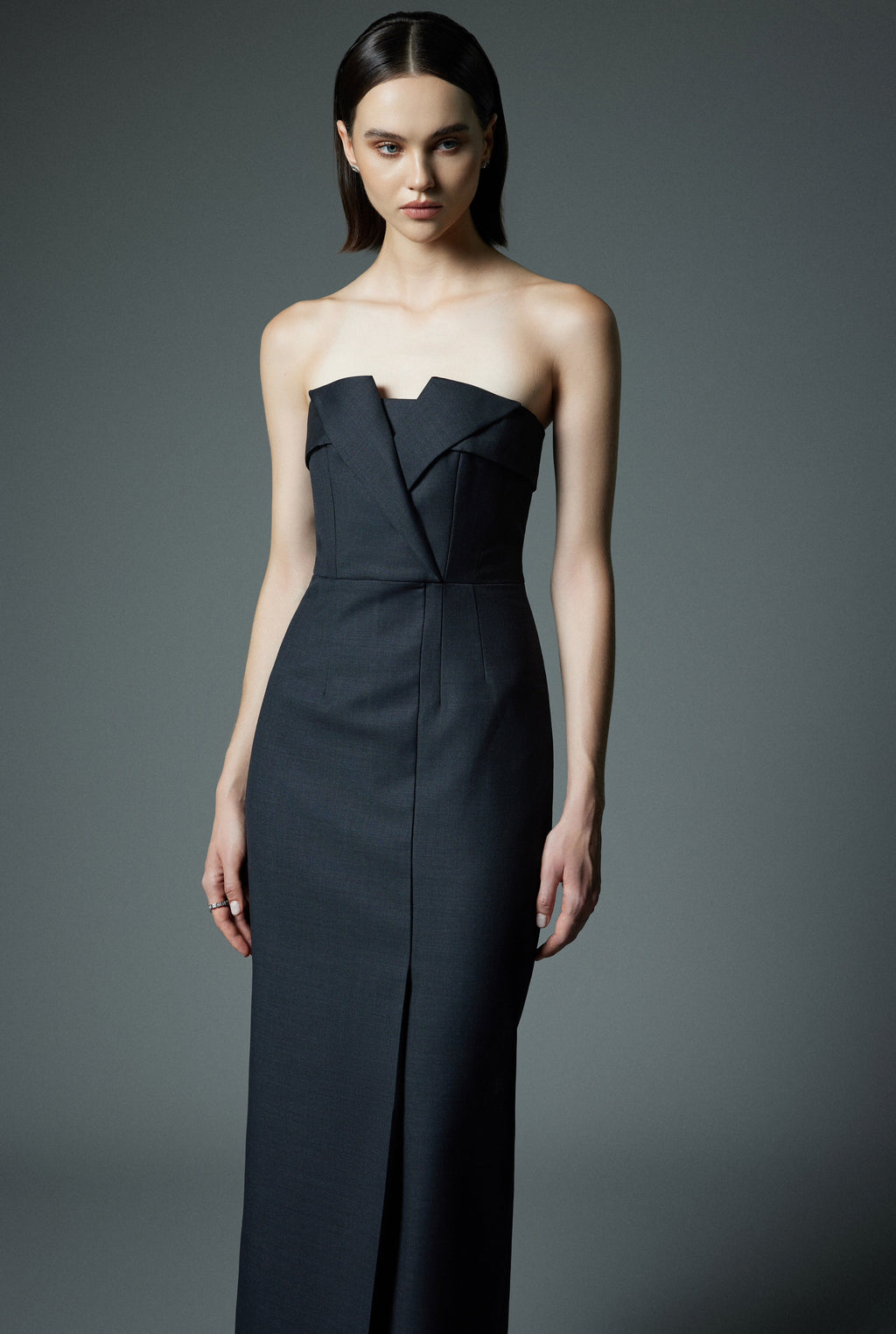 Calf-length dress