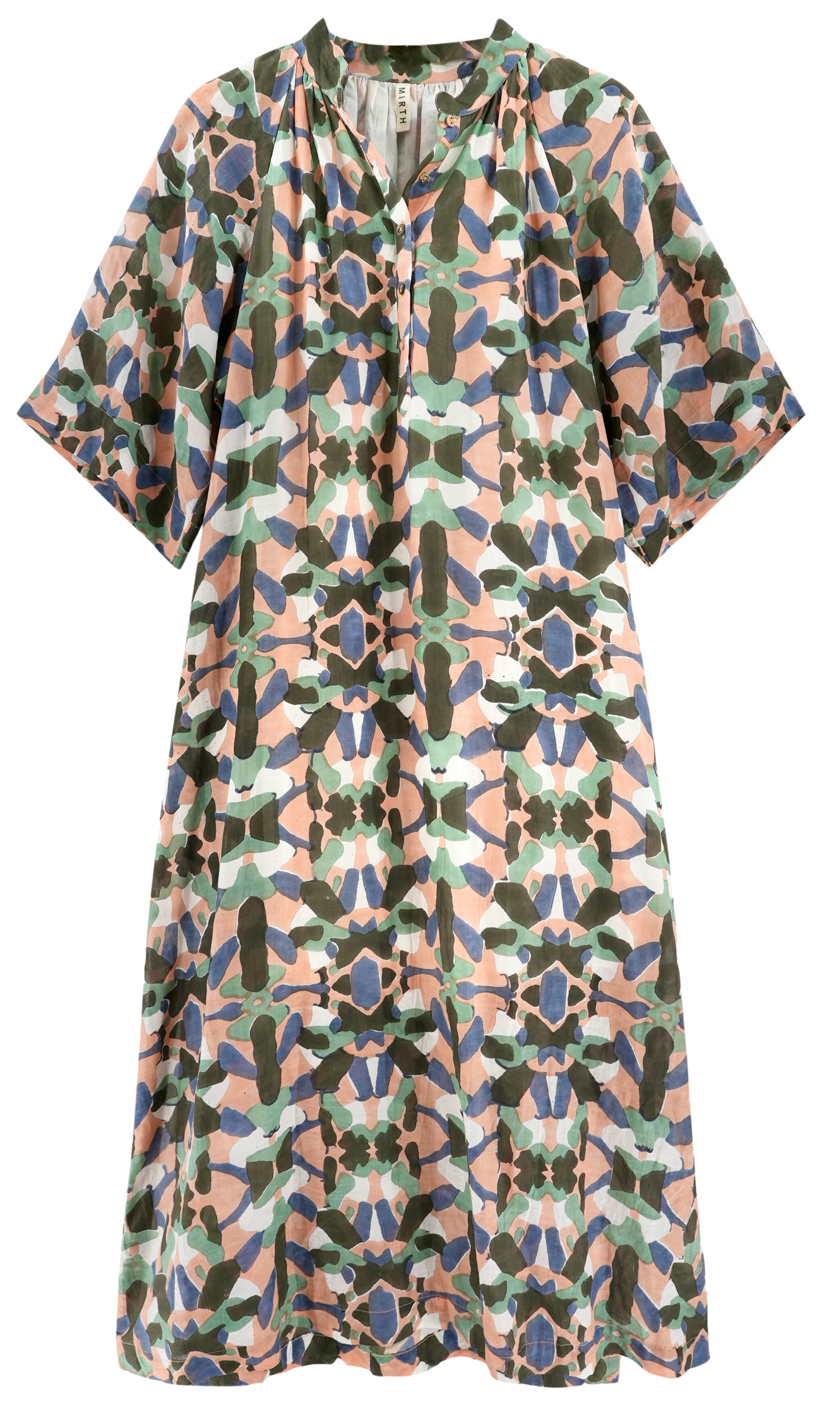 Caftan in Gathered detailing at neckline