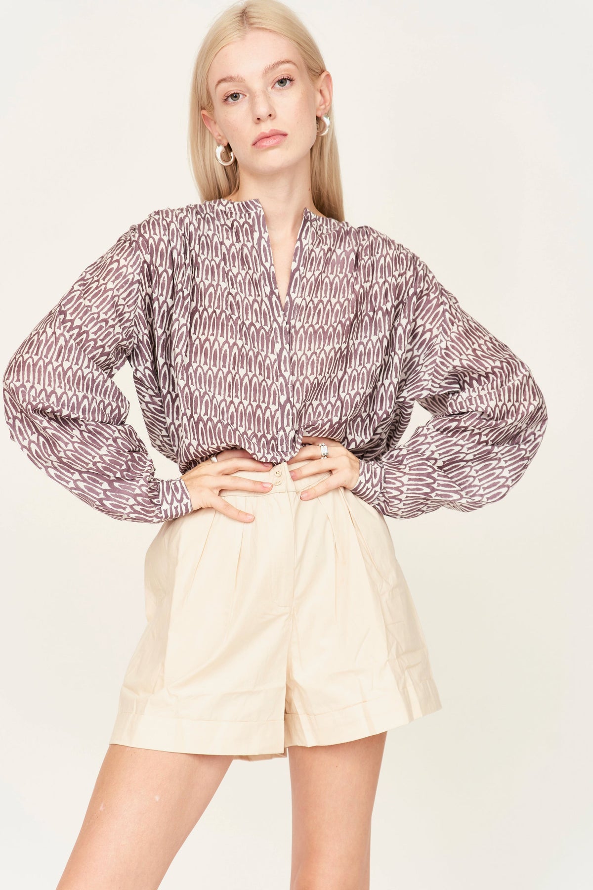 Light & airy long sleeved blouse