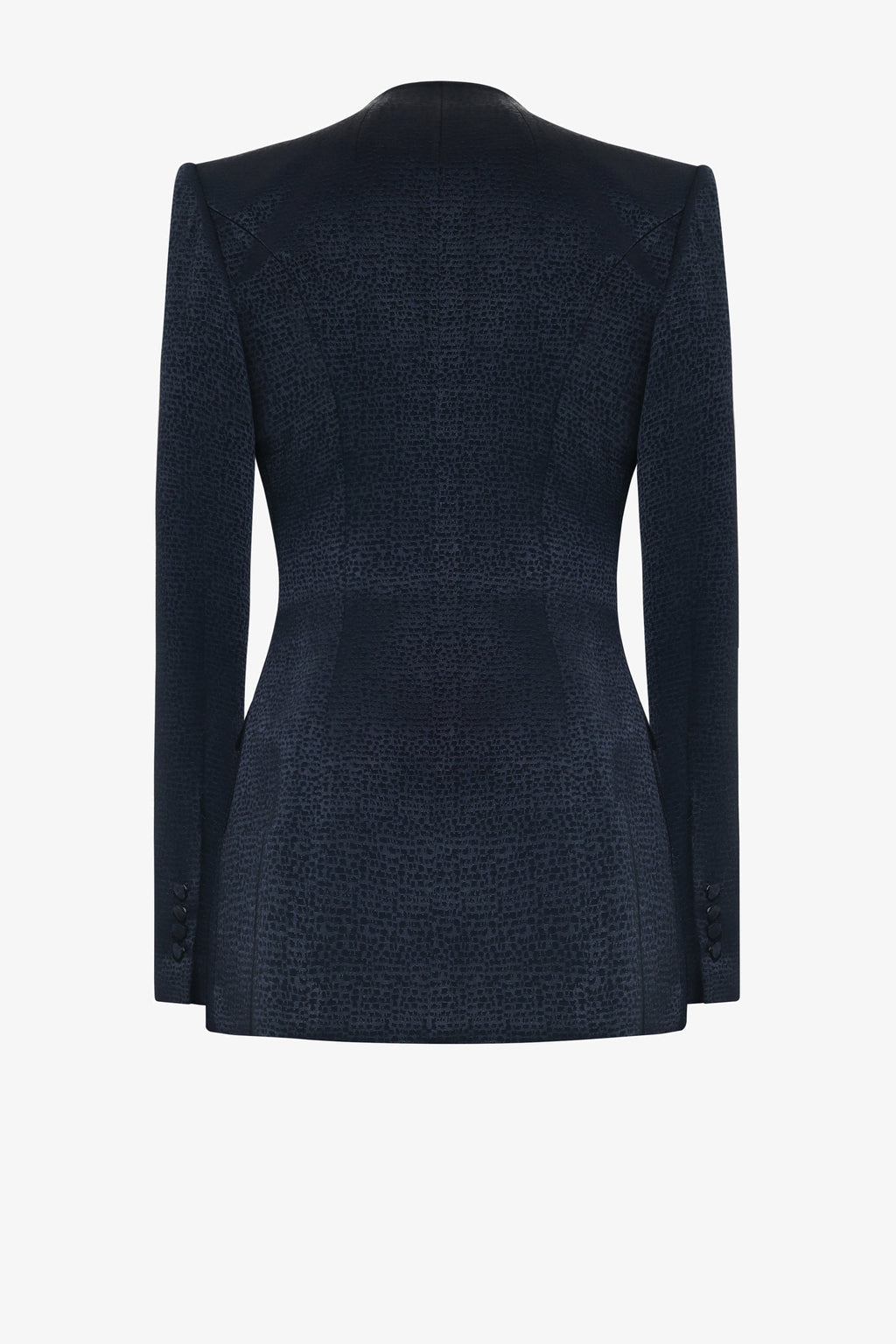 Single breasted collar fitted jacket