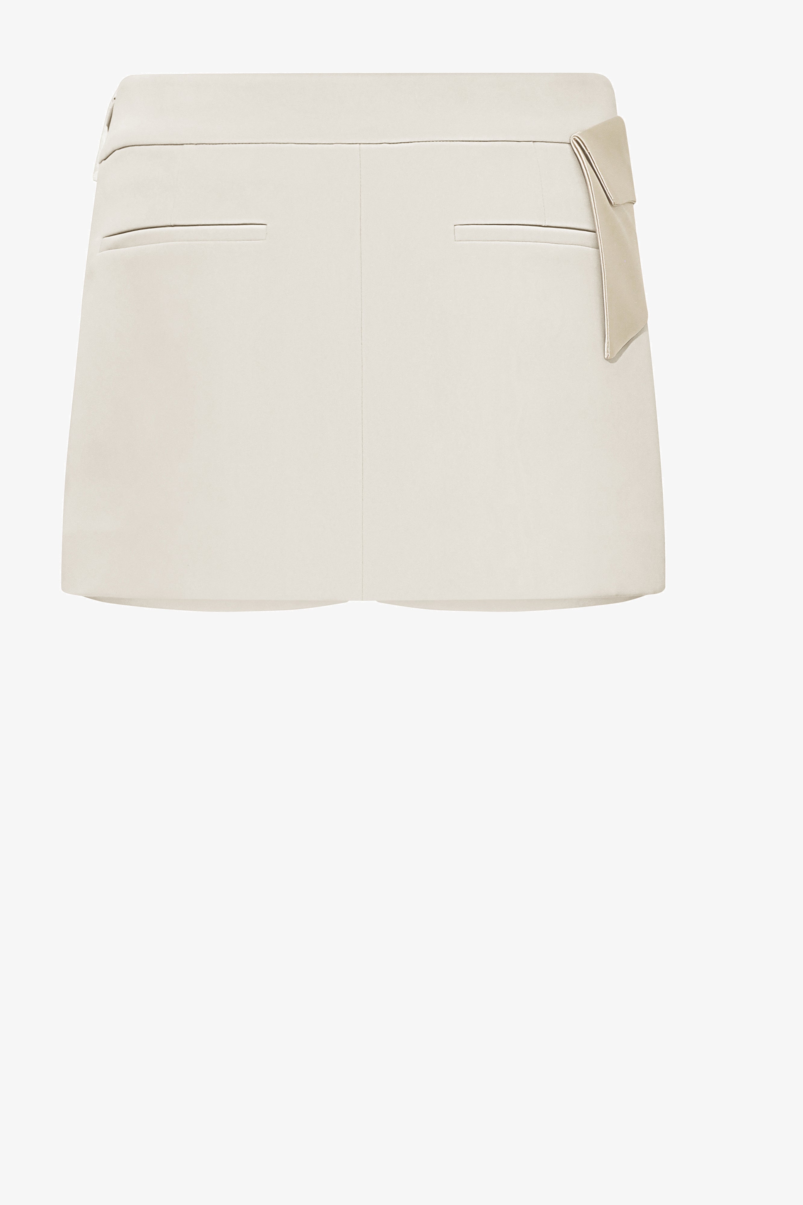 Low waist wrinkle mini skirt