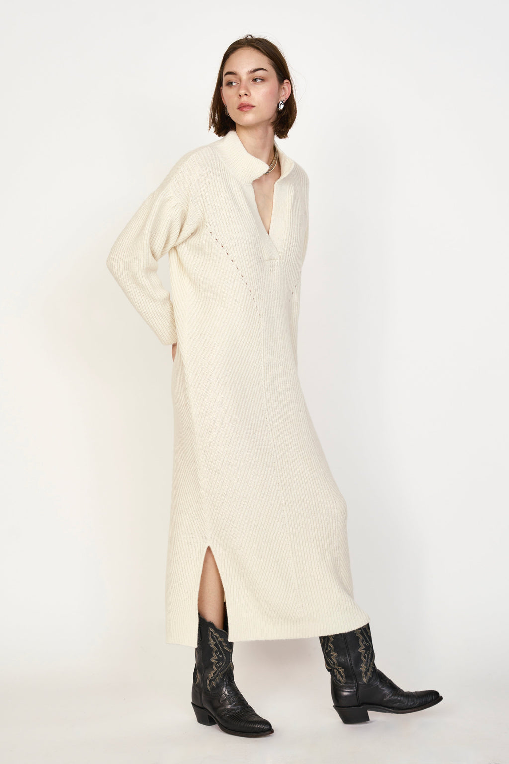 Sweater Dress in Ivory