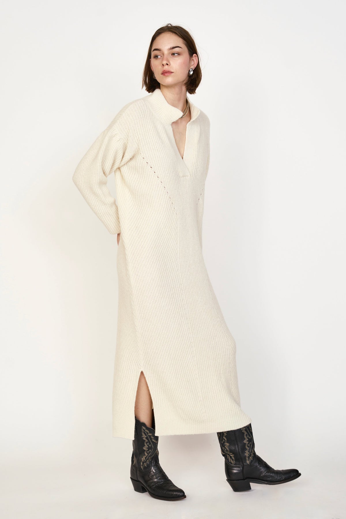 Sweater Dress in Ivory