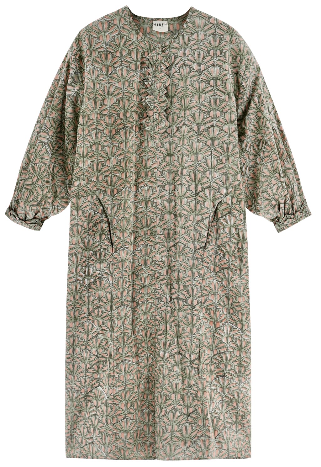 Caftan in Trellis in Petal