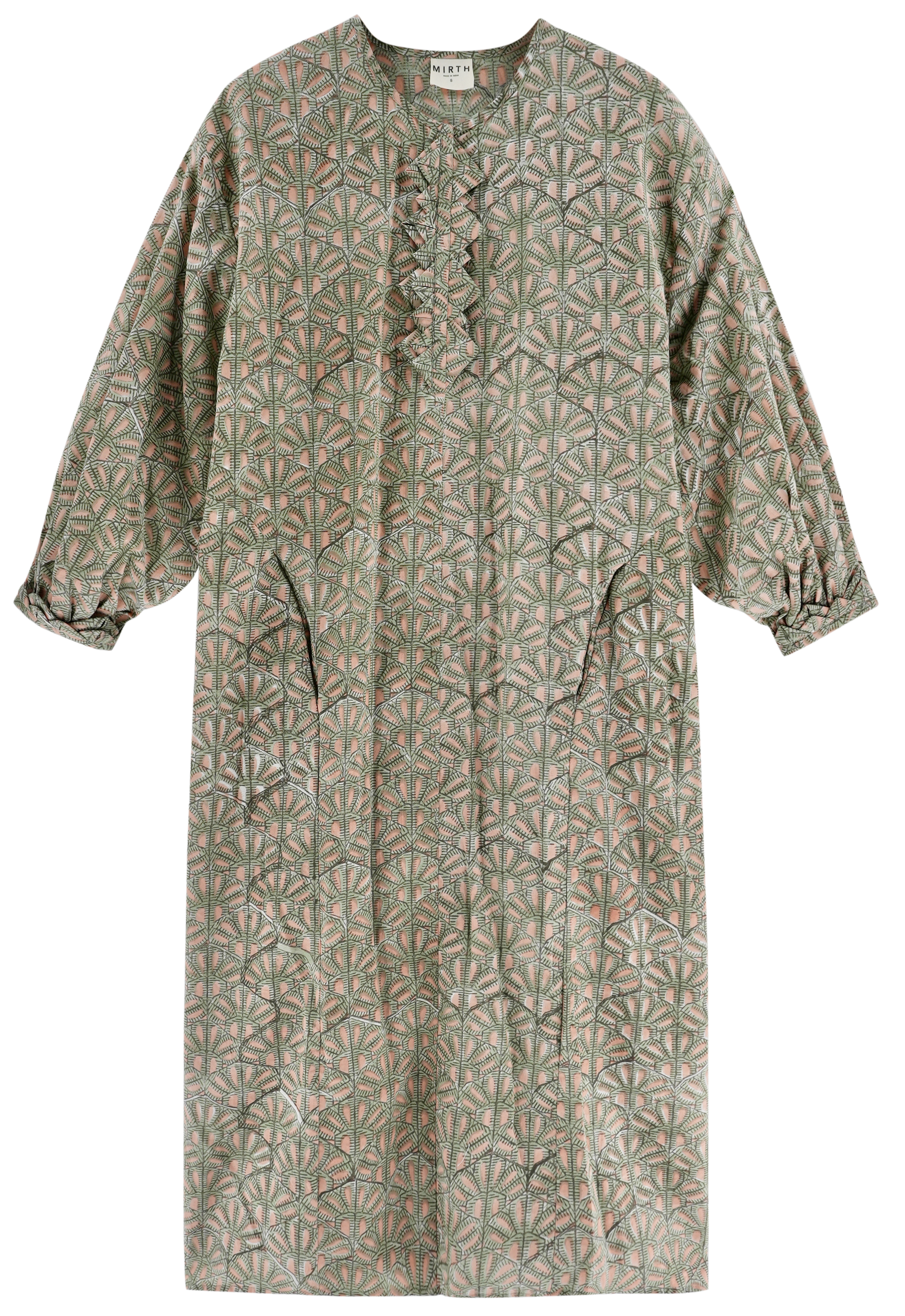 Caftan in Trellis in Petal
