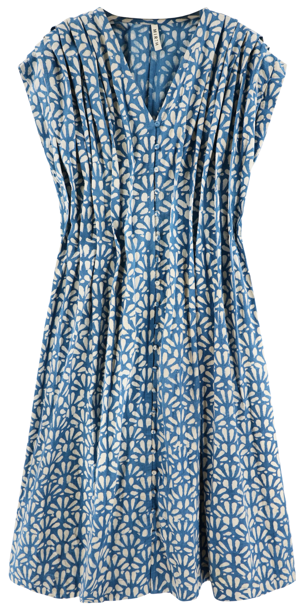 Dress in Trellis in Indigo