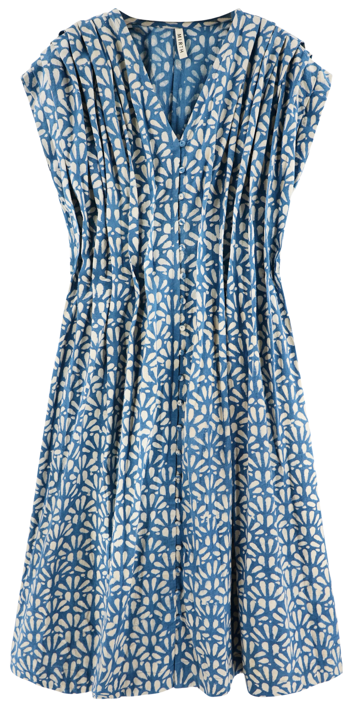 Dress in Trellis in Indigo