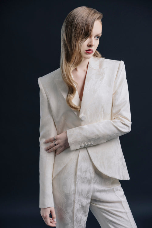 Bloom Notch Satin Jacket