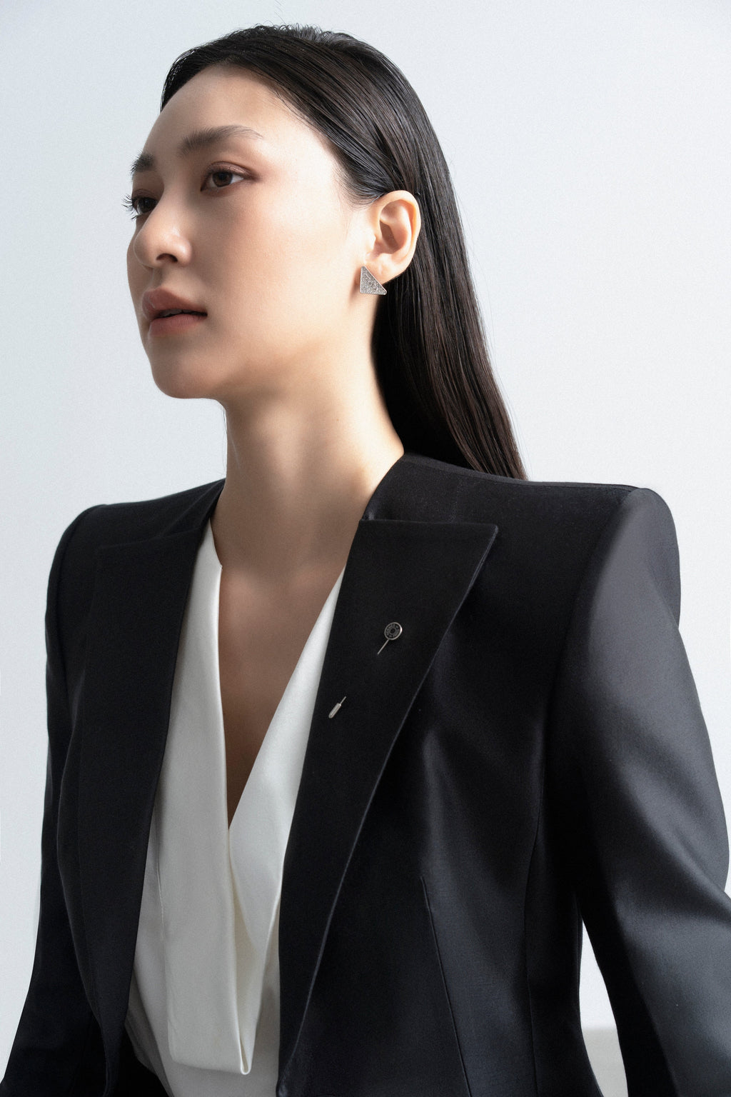 Flat neck fashion Horn shaped jacket