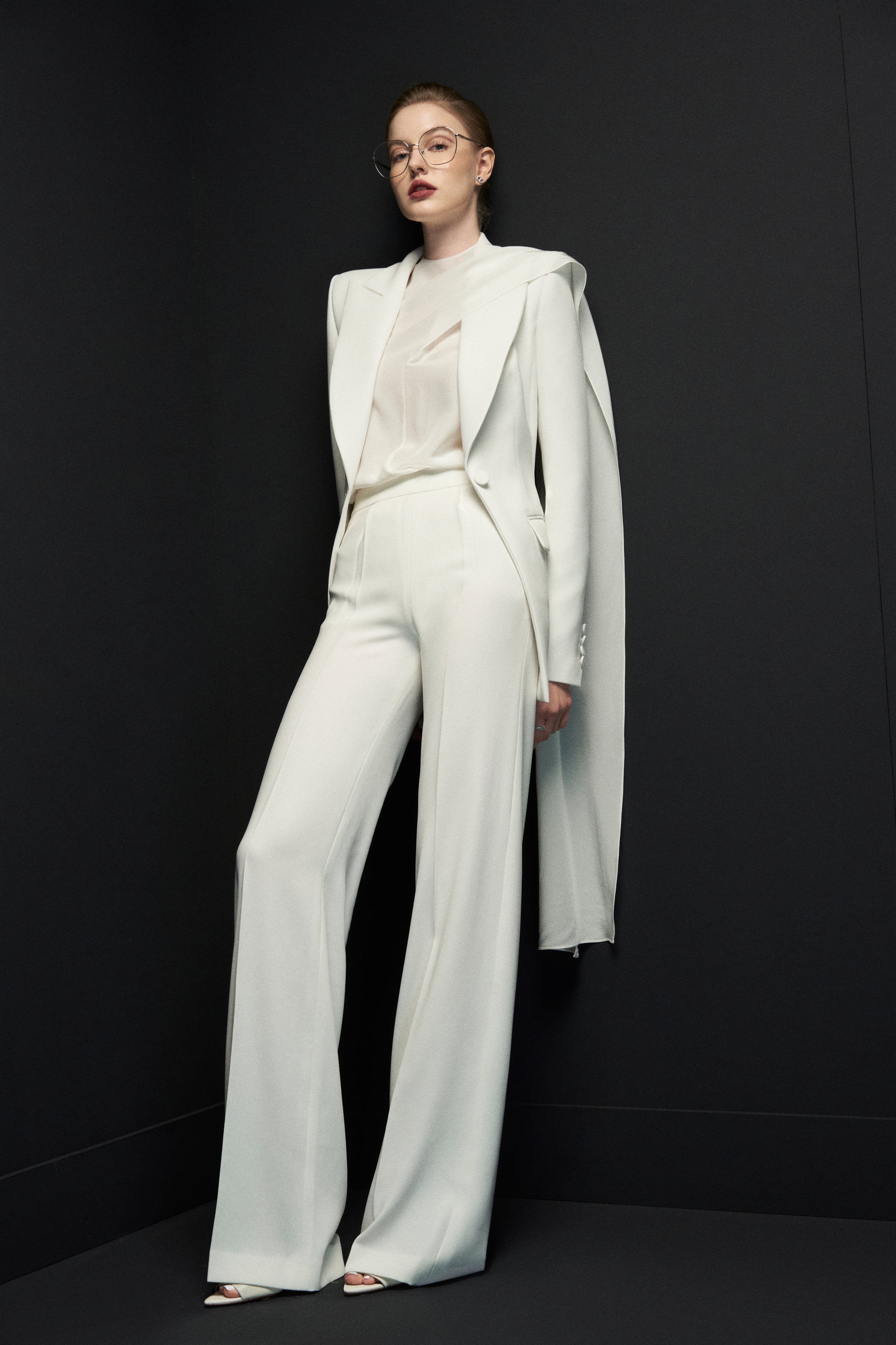 Crepe-suit-pants