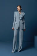 Crepe suit pants