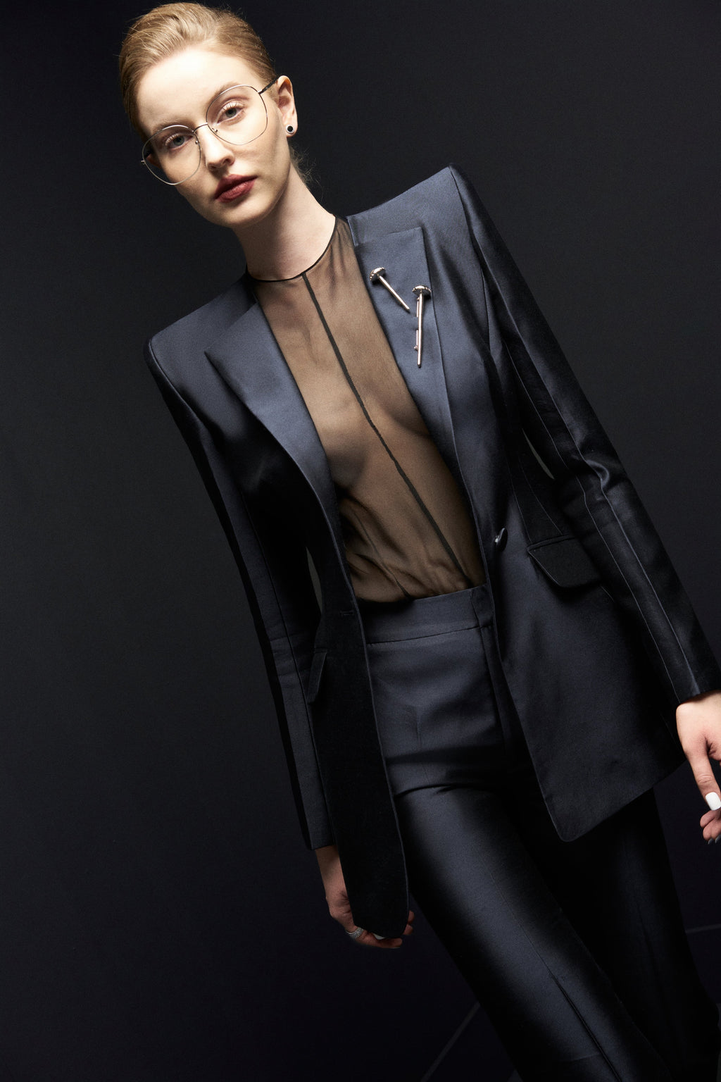 Chiffon senior transparent shirt