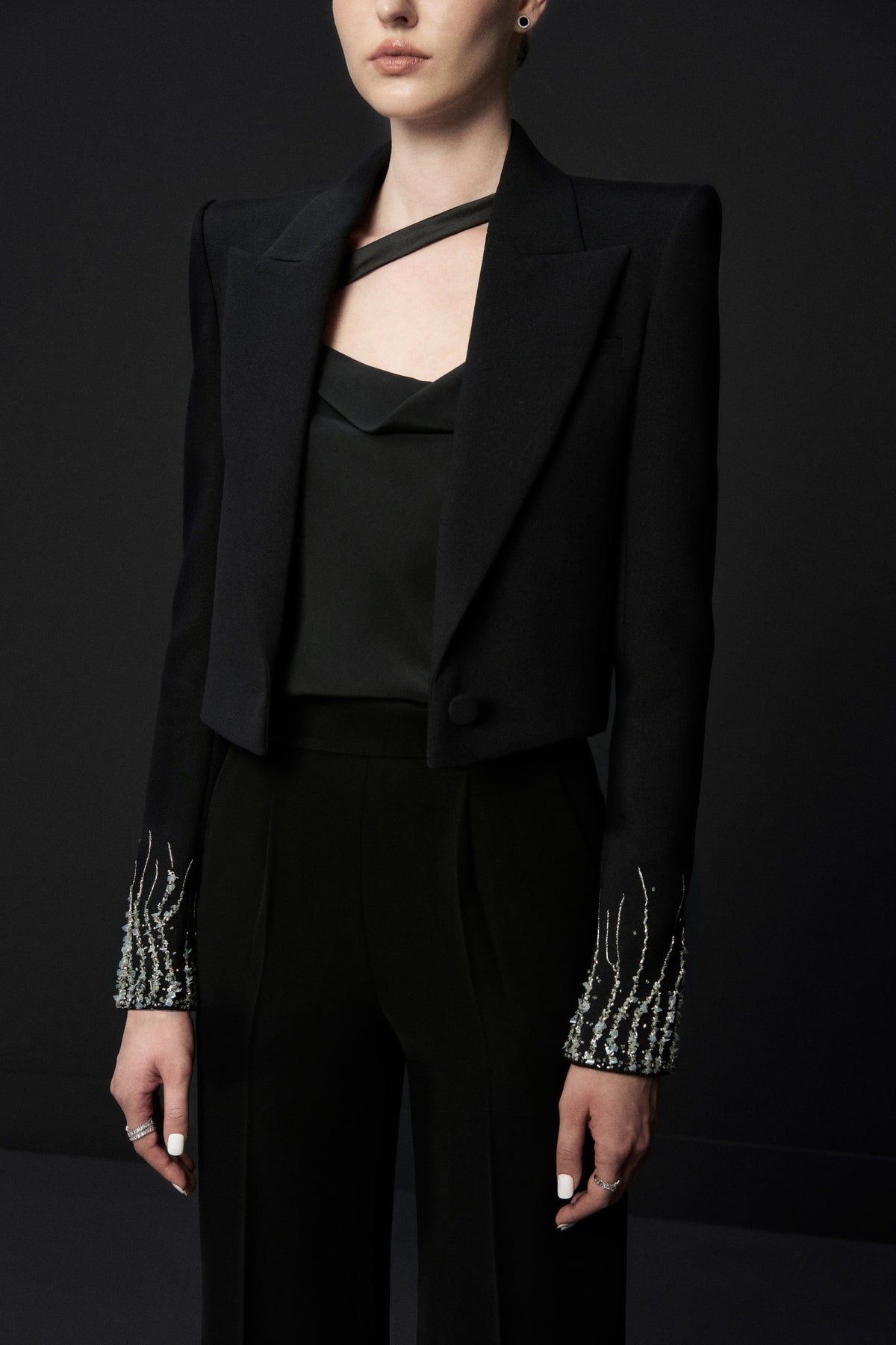 Glint Crop Blazer