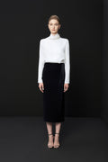 Silk suit skirt