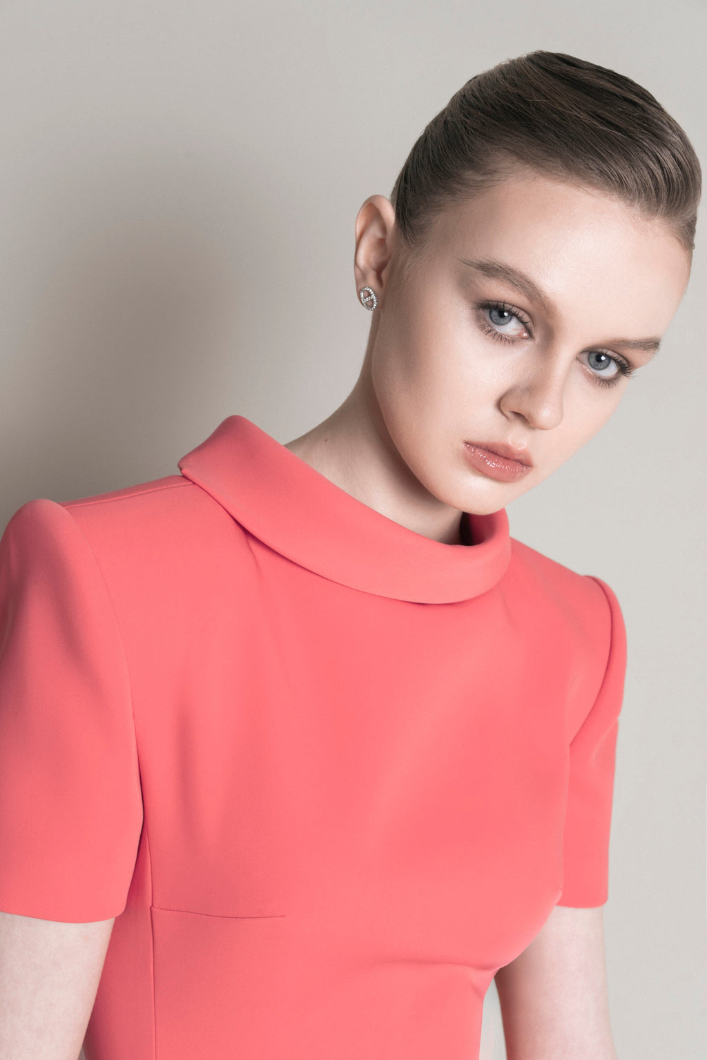 Structured Off-Shoulder Pencil Dress