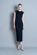 Round Neck Sleeveless Pencil Dress