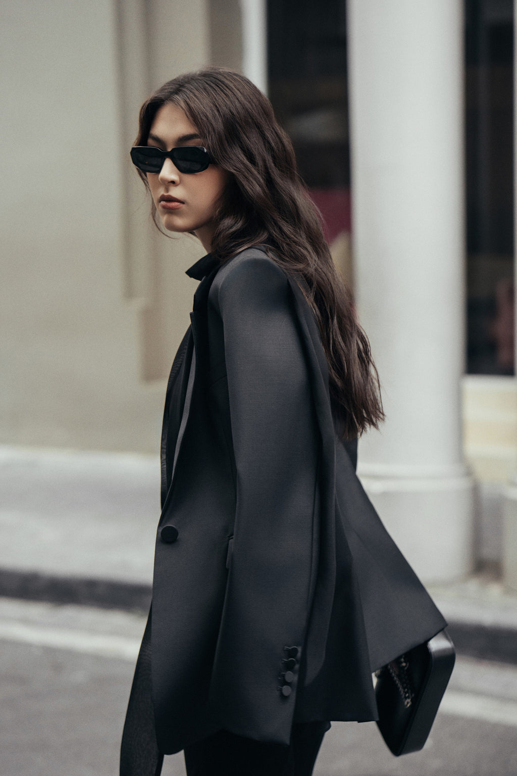 Neutral Contour Wool Jacket