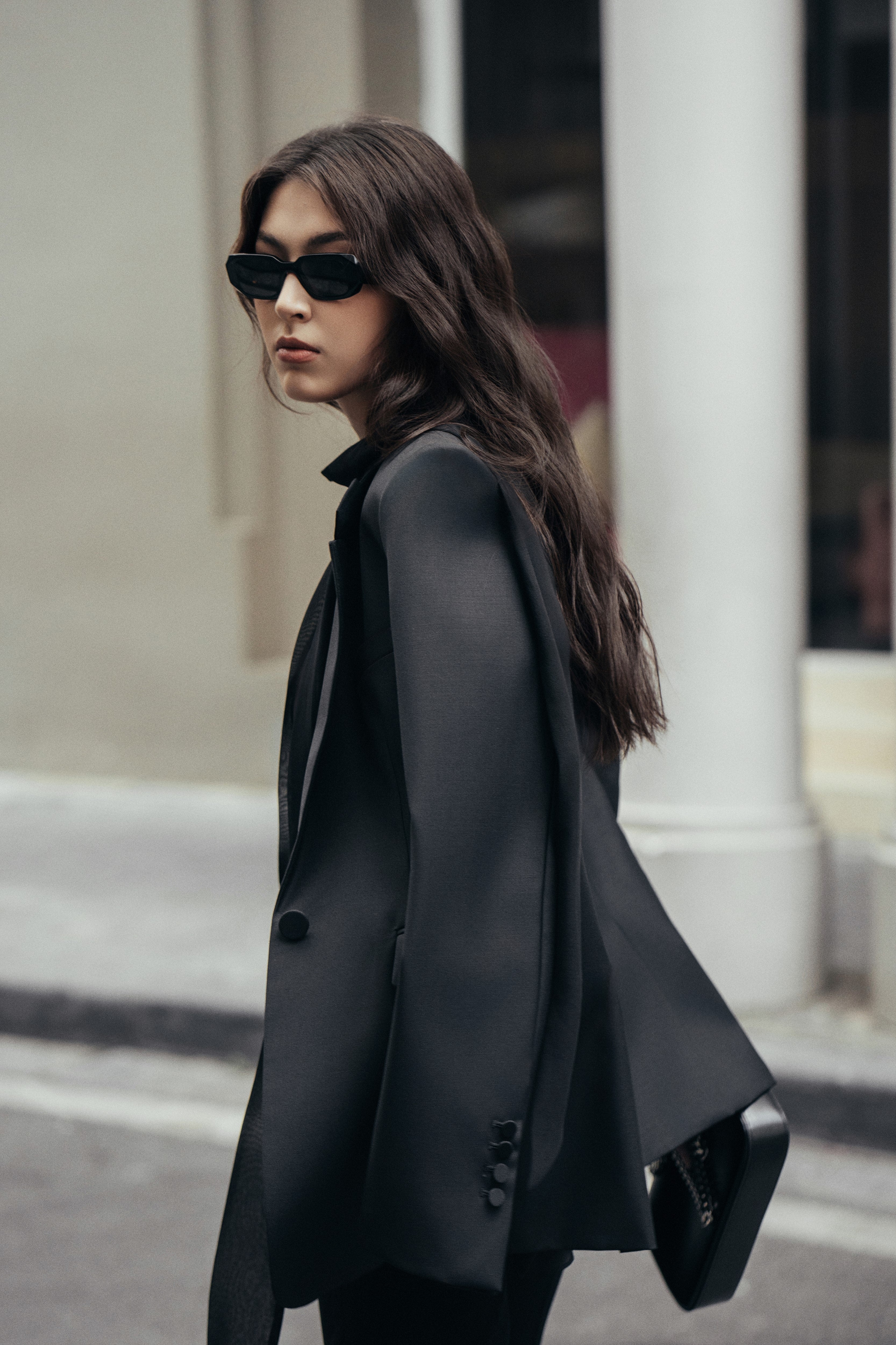 Neutral Contour Wool Jacket