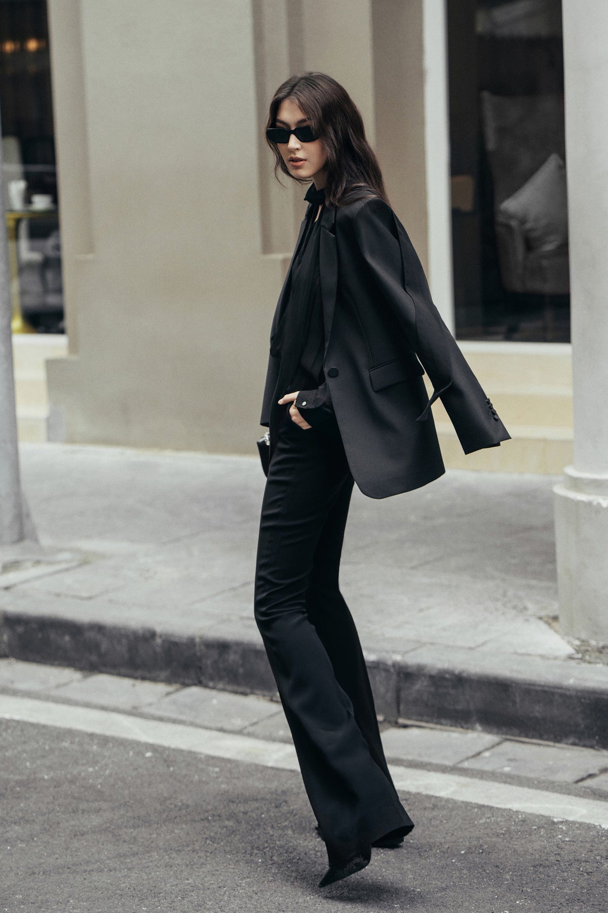 Neutral Contour Wool Jacket