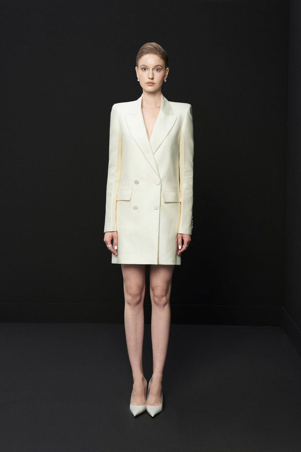 Suit jacket mini skirt