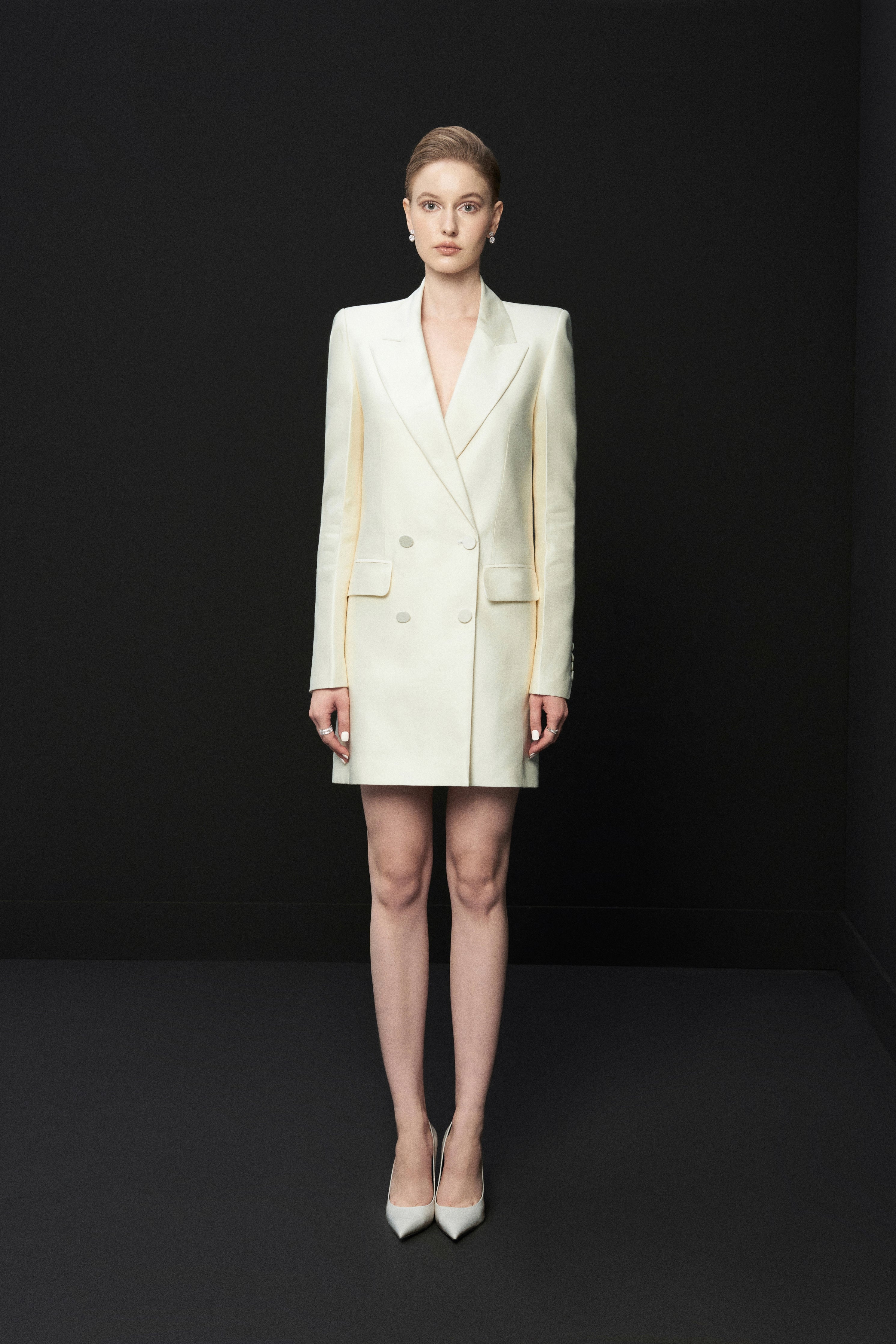 Suit jacket mini skirt