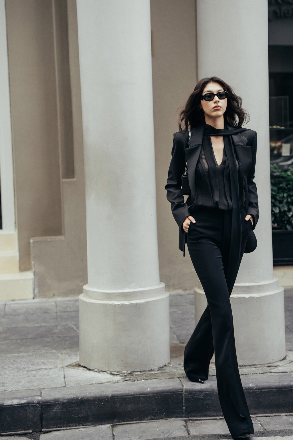 Neutral Contour Wool Jacket