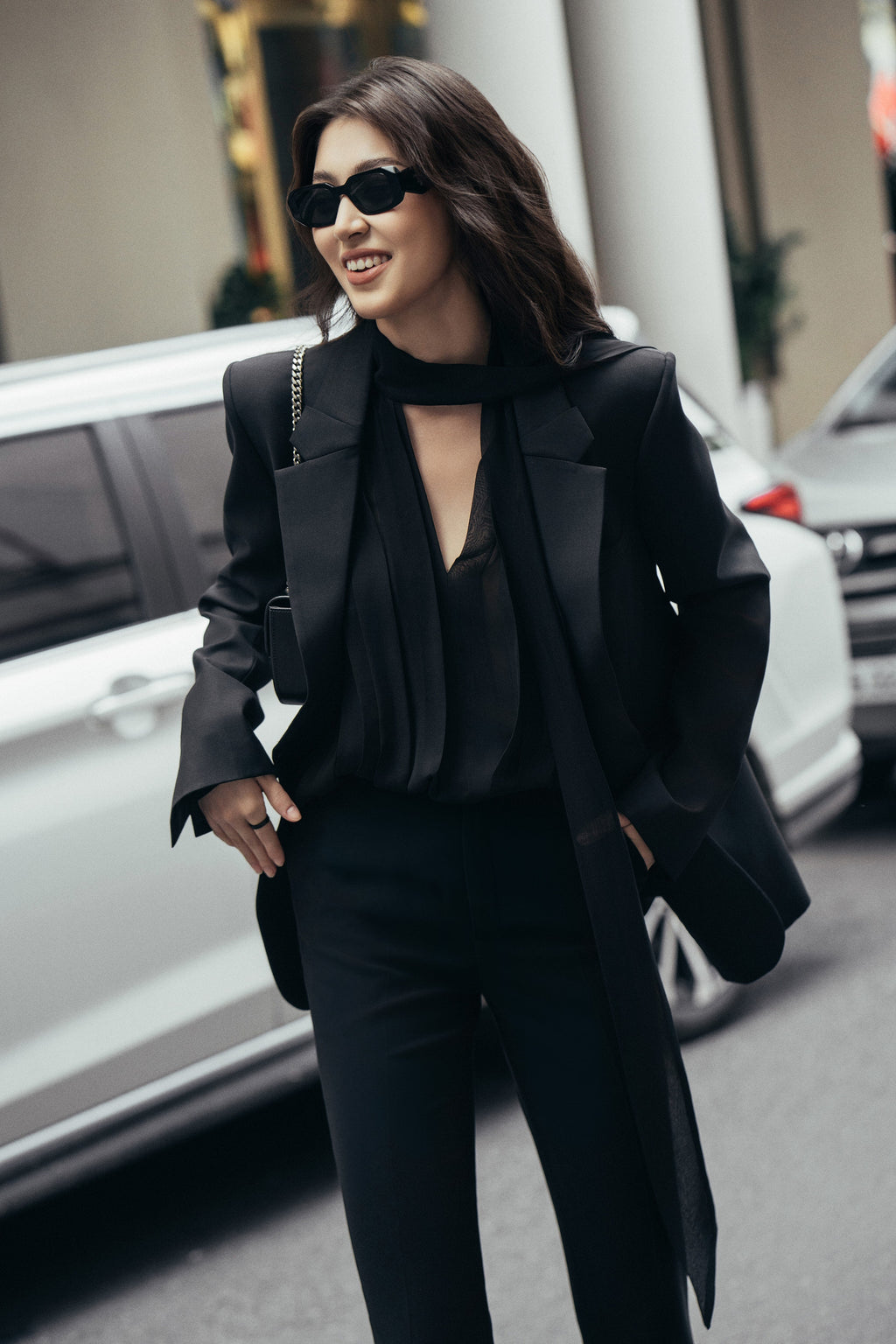 Neutral Contour Wool Jacket