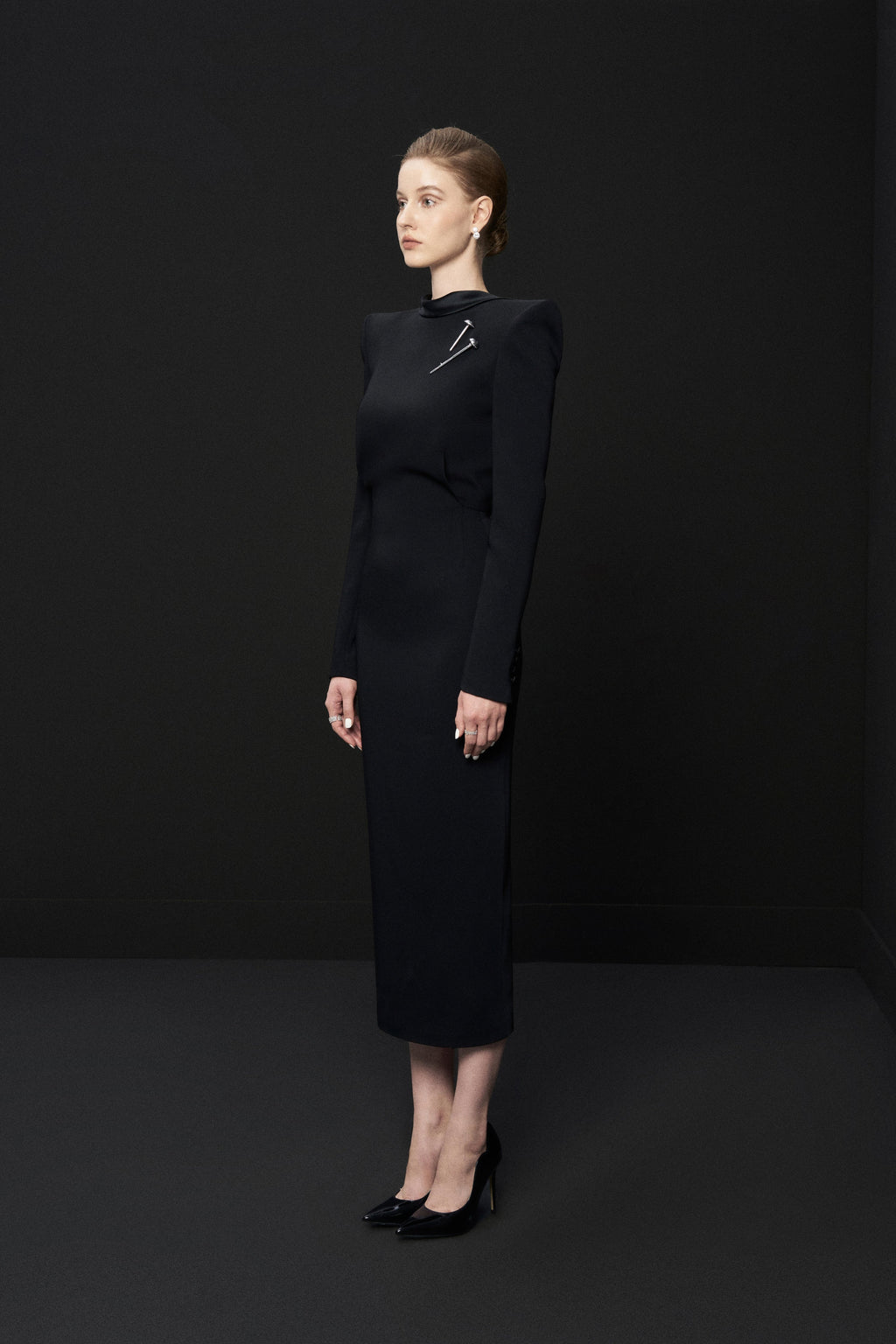 Broad shoulder dress