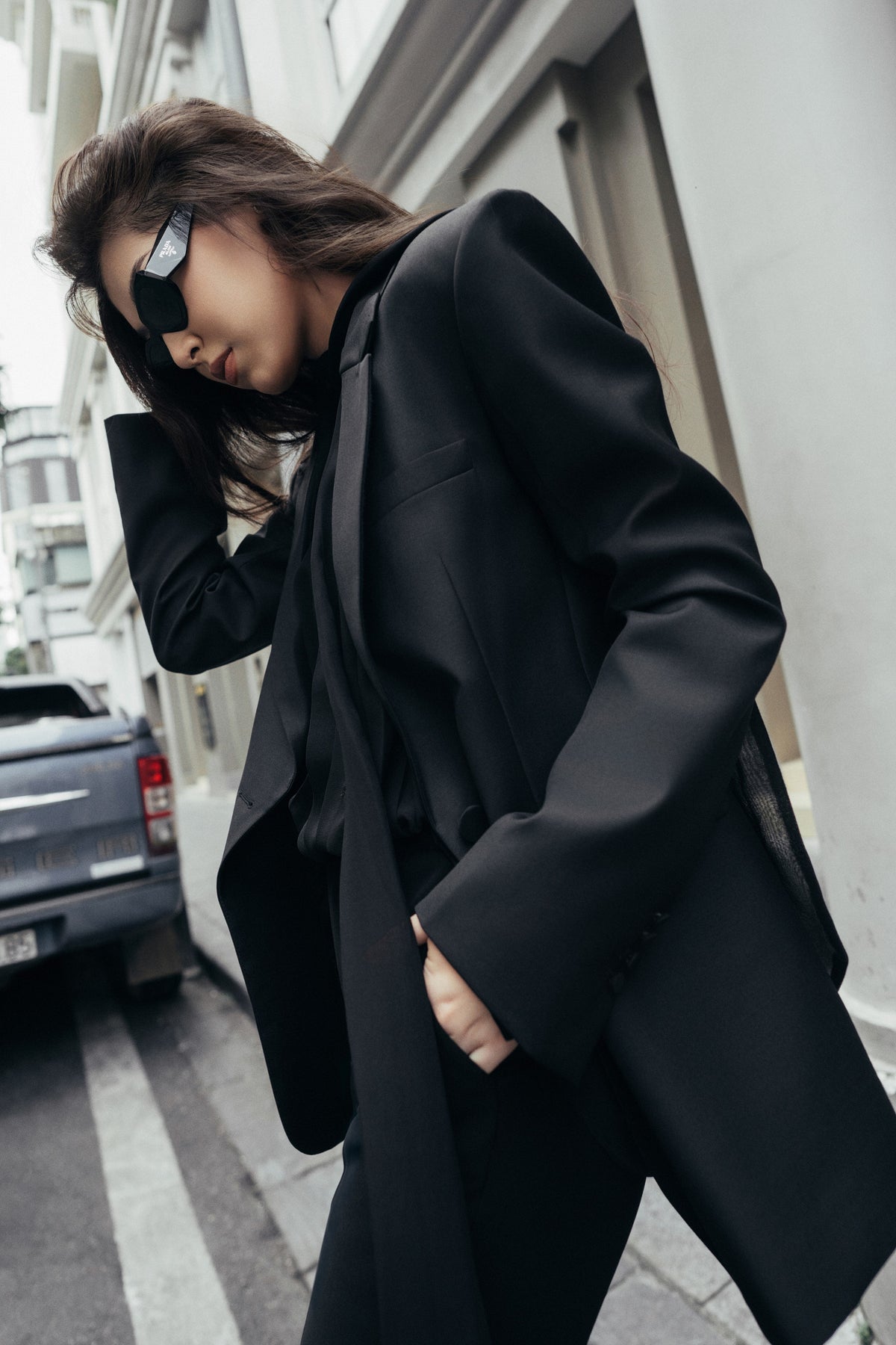 Neutral Contour Wool Jacket