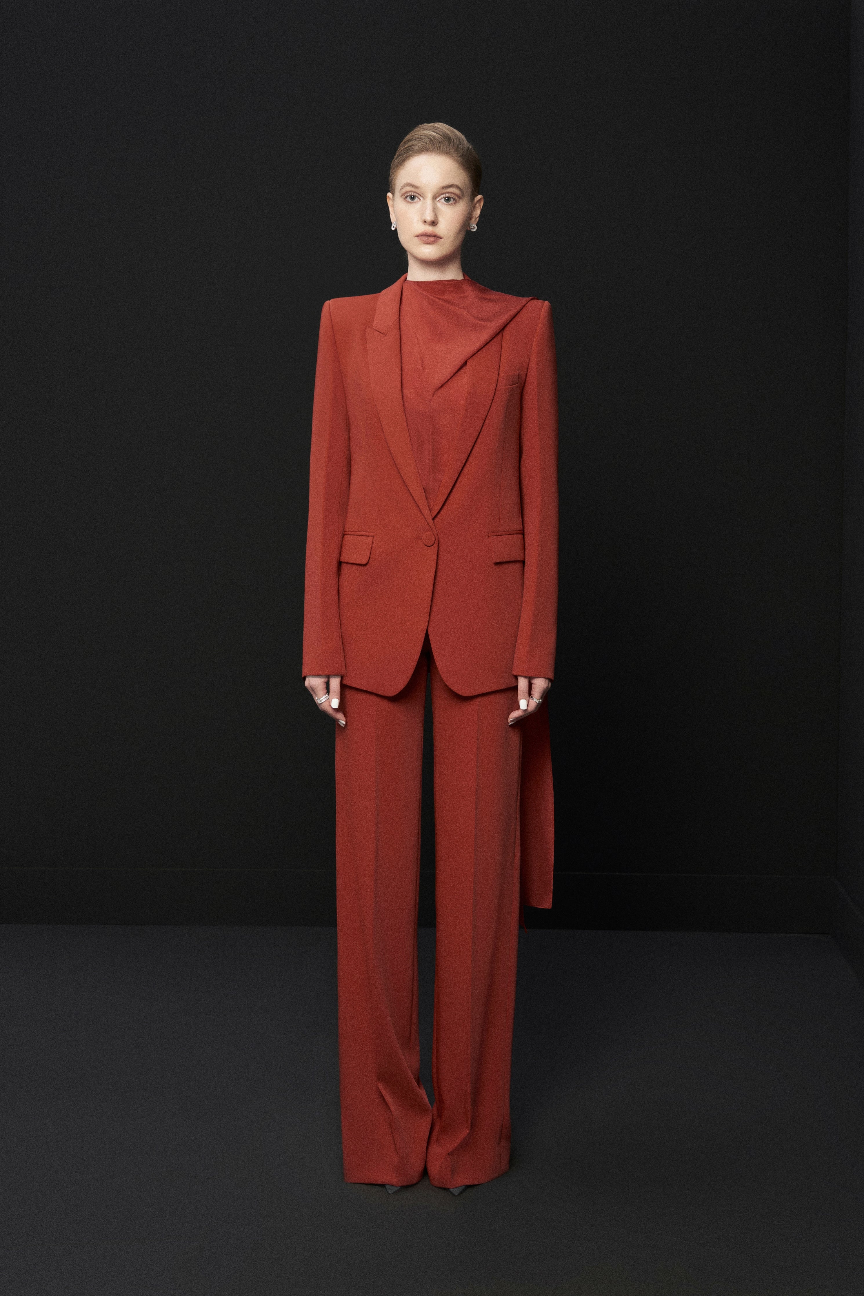 Crepe-suit-pants