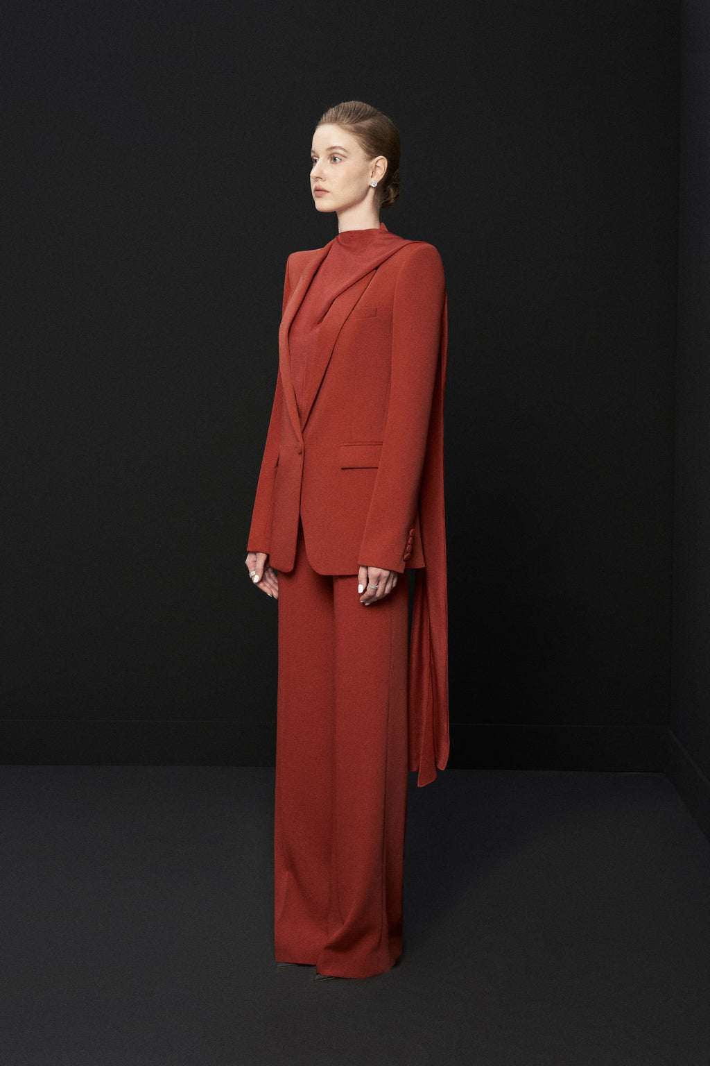 Crepe-suit-pants