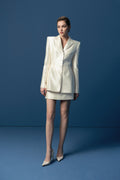 Silk suit skirt