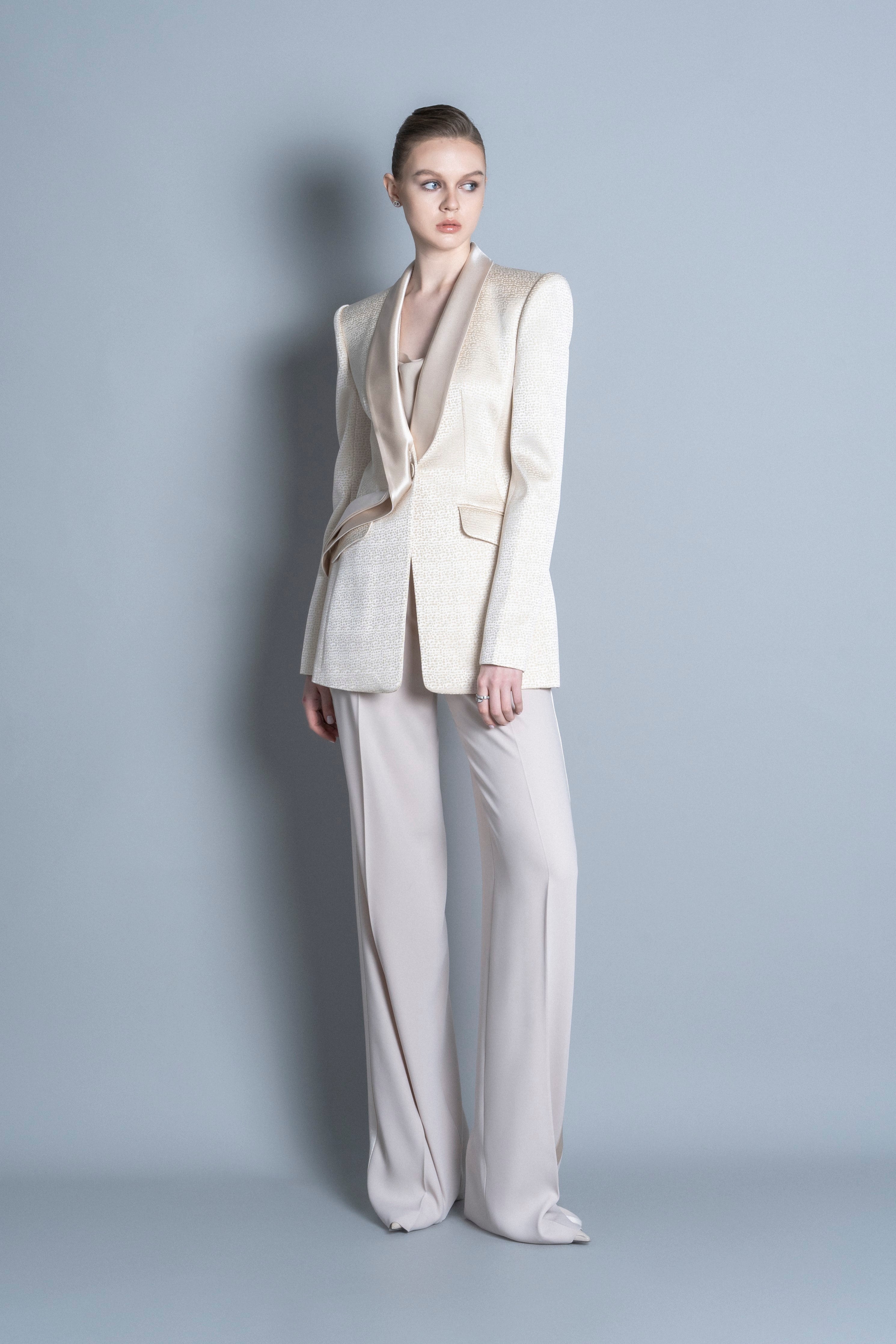 crease Wide leg trousers