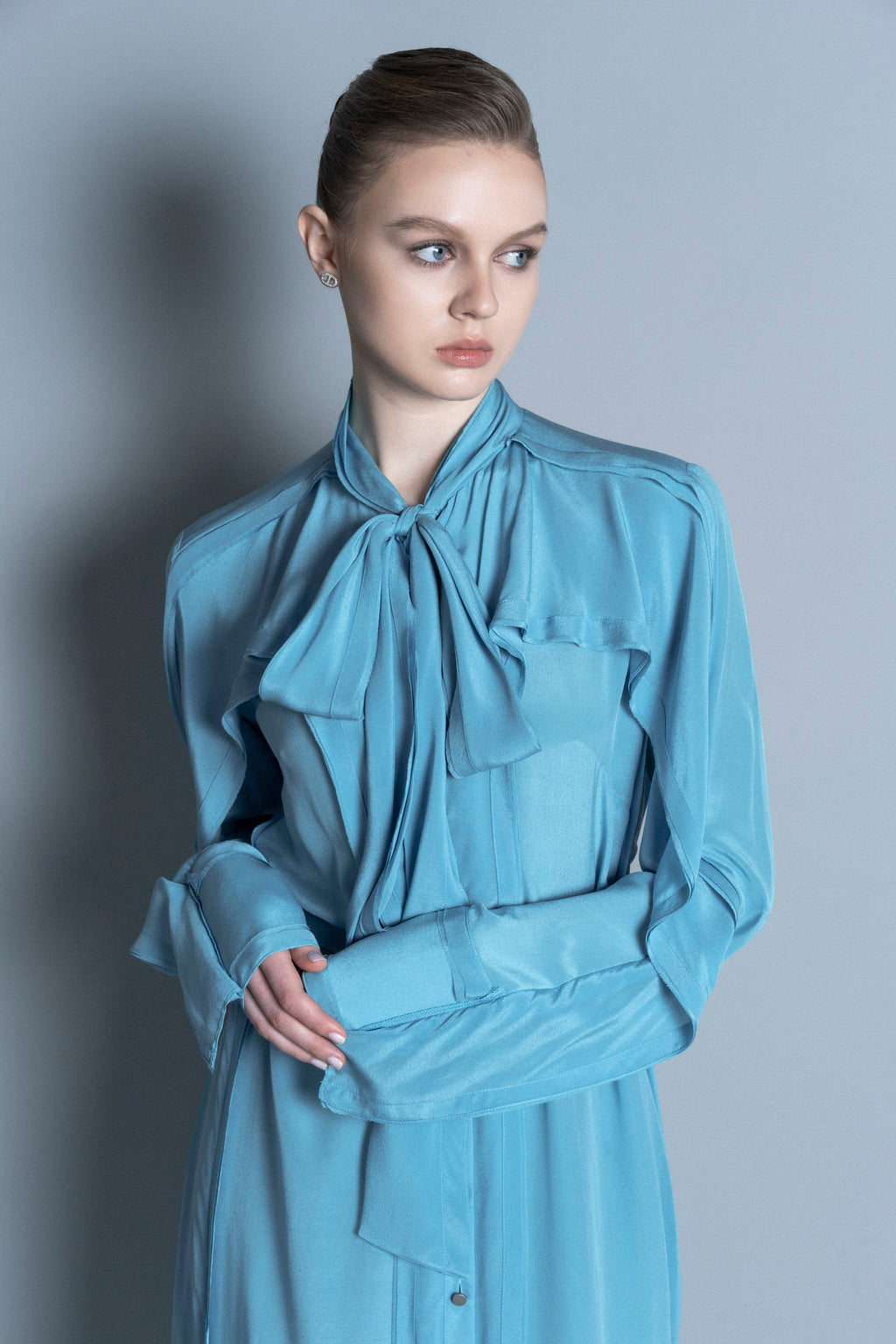 Soft Drape Shirt Dress
