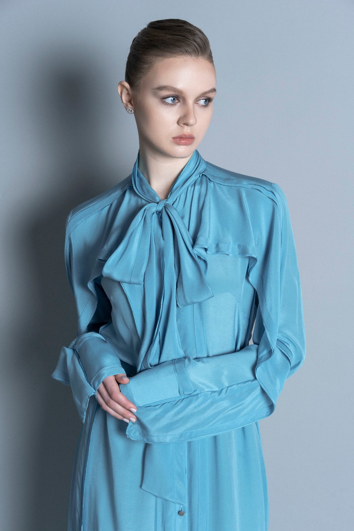 Soft Drape Shirt Dress