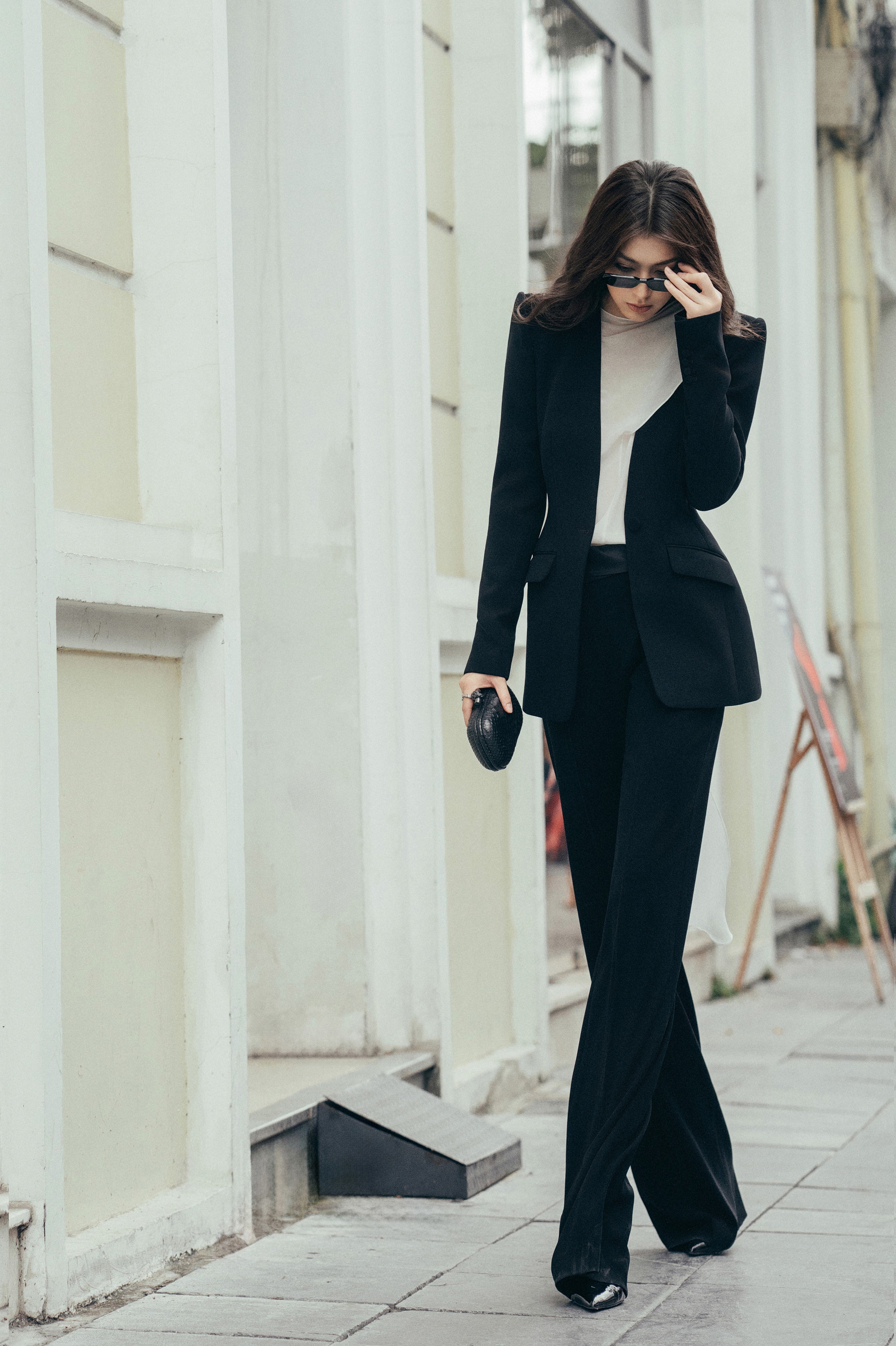 Collarless Contour Jacket