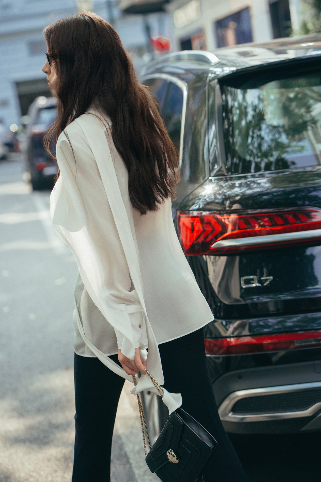 Pleated wide leg pants