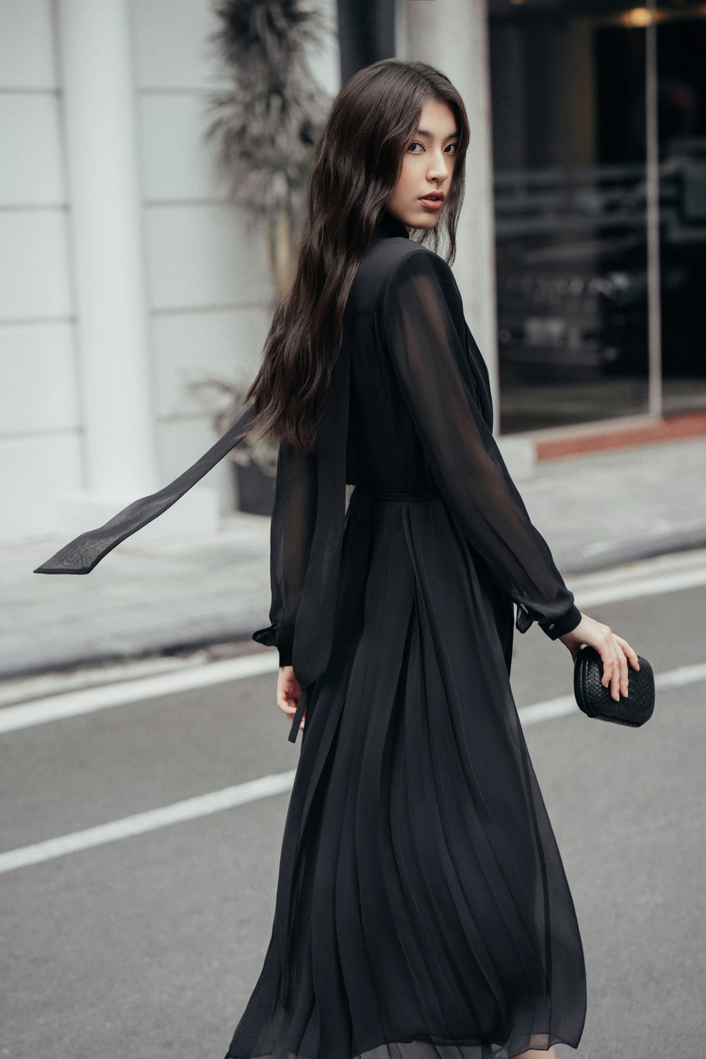 Effortless Elegance Chiffon Dress‌