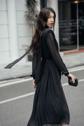 Effortless Elegance Chiffon Dress‌
