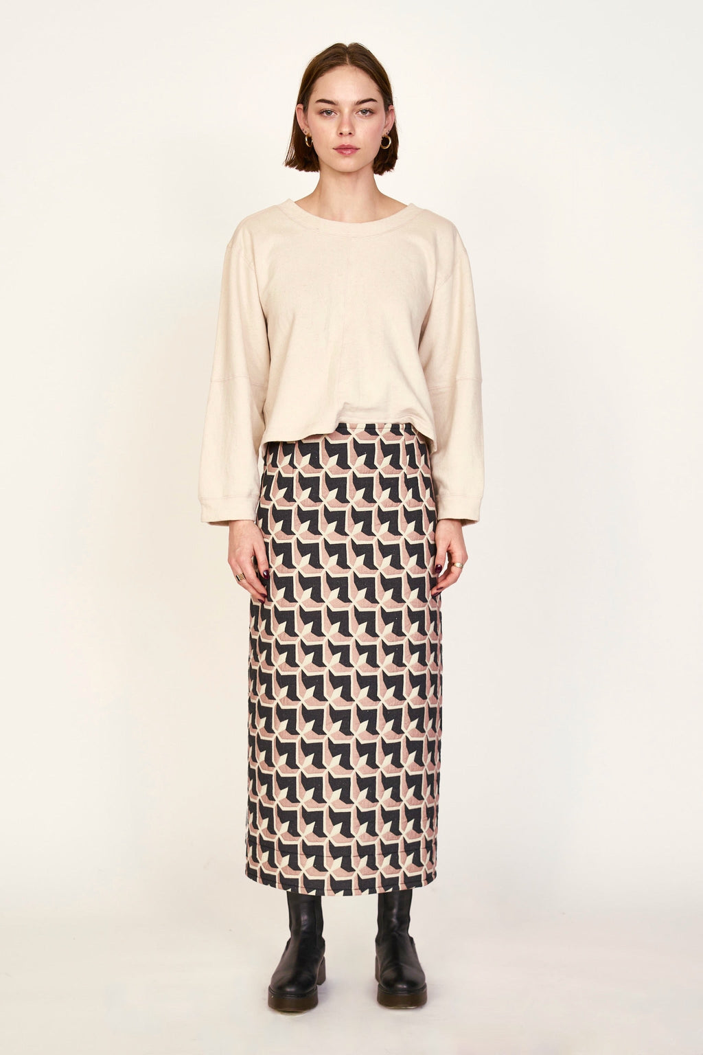 Skirt in Clay Parquet